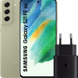 Samsung Galaxy S21 FE 128GB Groen 5G + Samsung Oplader 25W
