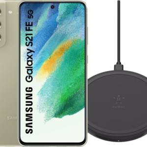 Samsung Galaxy S21 FE 128GB Groen 5G + Belkin Draadloze Oplader 10W