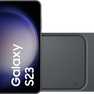 Samsung Galaxy S23 128GB Zwart 5G + Duo Draadloze Oplader 15W