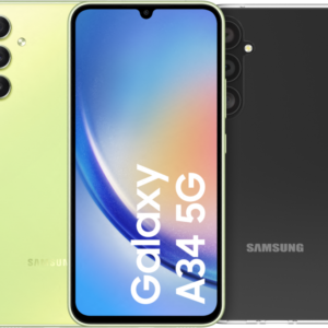 Samsung Galaxy A34 128GB Groen 5G + BlueBuilt Back Cover