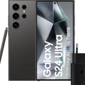 Samsung Galaxy S24 Ultra 1TB Zwart 5G + Samsung Snellader 25 Watt Zwart
