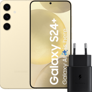 Samsung Galaxy S24 Plus 512GB Geel 5G + Samsung Snellader 25 Watt Zwart