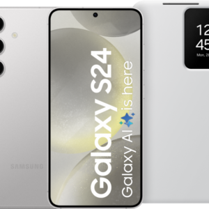 Samsung Galaxy S24 256GB Grijs 5G + Smart View Book Case Wit