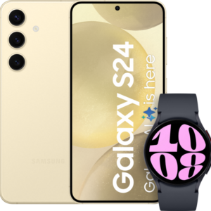 Samsung Galaxy S24 256GB Geel 5G + Galaxy Watch 6 Zwart 40mm