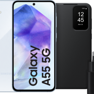 Samsung Galaxy A55 128GB Lichtblauw 5G + Accessoirepakket